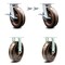 Service Caster 8 Inch Kingpinless High Temp Phenolic Wheel Caster Swivel Locks 2 Rigid, 2PK SCC-KP30S820-PHRHT-BSL-2-R-2 - alternate 1